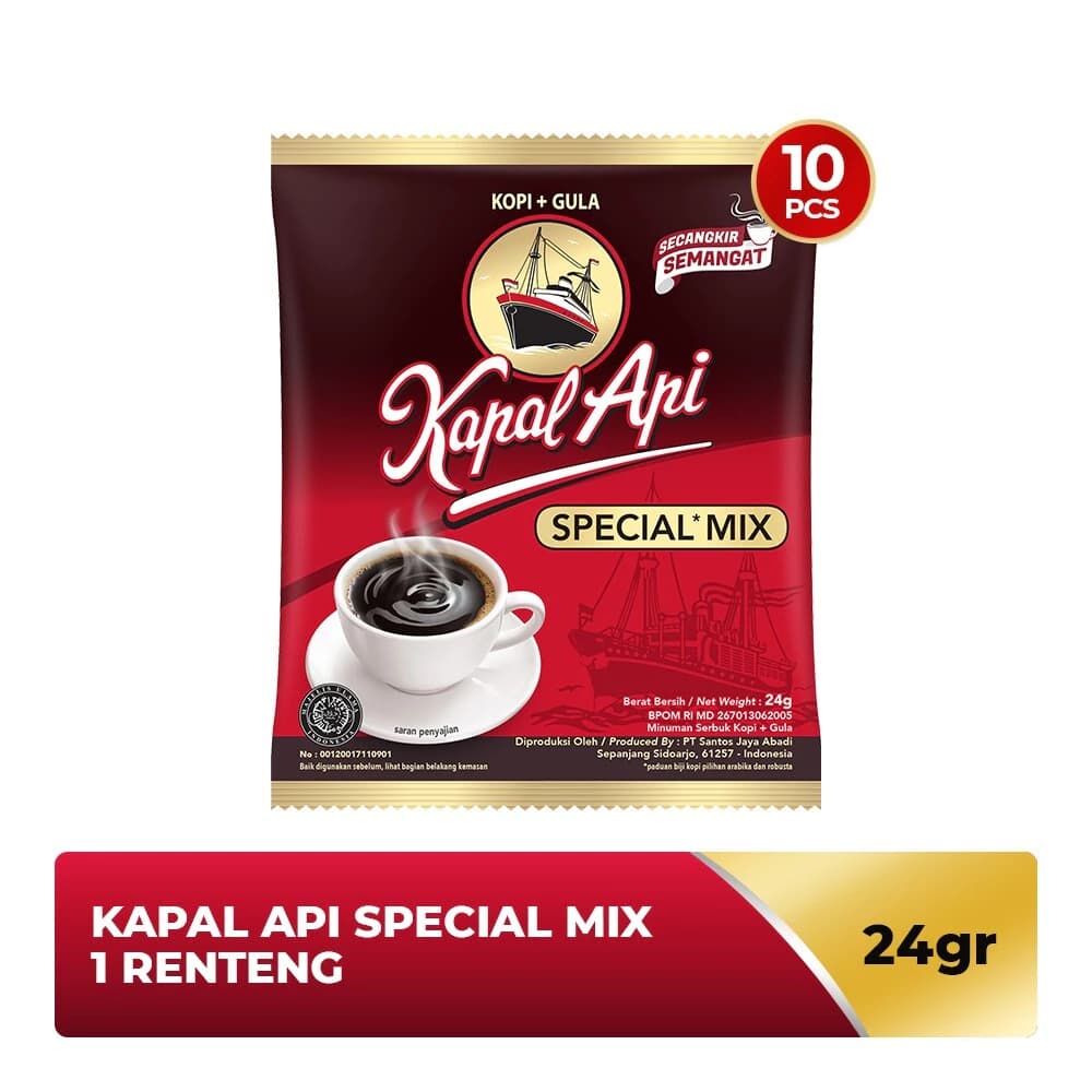 Kapal Api Special Mix 24 gr isi 10 rencengan