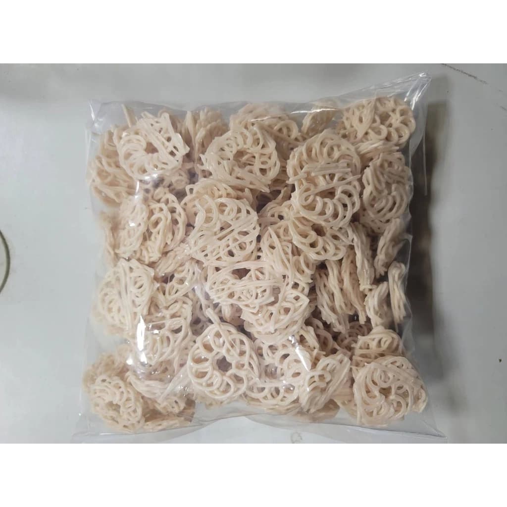 2 Bungkus Kerupuk MAWAR PUTIH MERAH Mentah 500gram 生脆片